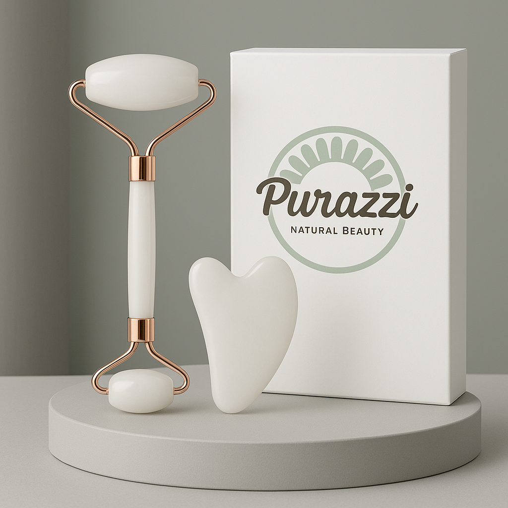 Purazzi Facial Roller & Gua Sha Set