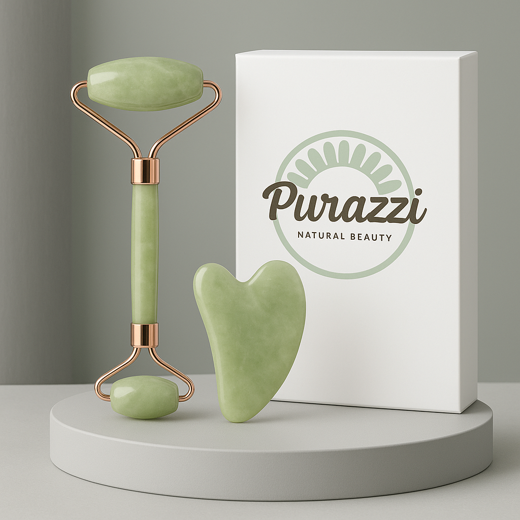 Purazzi Facial Roller & Gua Sha Set